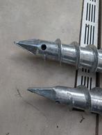 2 schroefpalen Ø76mm, 1600mm lang,  3mm dik, Ophalen, Nieuw