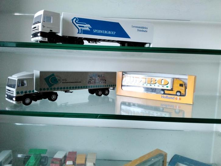 Modelauto's supermarkten, Hobby en Vrije tijd, Modelauto's | 1:50, Zo goed als nieuw, Bus of Vrachtwagen, Lion Toys, Ophalen of Verzenden