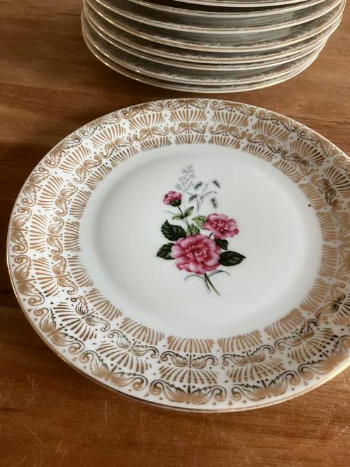 Gebaksbordjes Bavaria winterling bloem, Antiek en Kunst, Antiek | Servies los, Ophalen of Verzenden