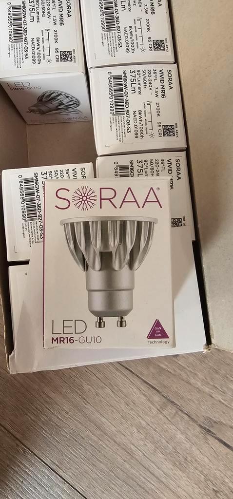 Soraa Vivid MR16 7,5 W – 375 lumen – CRI 95 – 2700 K – 9x, Huis en Inrichting, Lampen | Losse lampen, Nieuw, Led-lamp, E27 (groot)