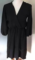 Leuk zwart jurkje met overslagtop, merk New Collection, M, Maat 38/40 (M), Zwart, Ophalen of Verzenden, Zo goed als nieuw