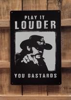Lemmy Motorhead play it louder reclamebord van metaal deco, Info@deconoord.nl, Deco Noord, Nieuw, Ophalen of Verzenden