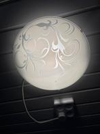 2 glazen plafondlampen, Ophalen of Verzenden, Zo goed als nieuw, Glas, Klassiek