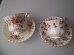 Royal Albert - 2 stuks kop +schotel - Moss Rose + Winsome, Verzenden, Zo goed als nieuw, Porselein, Kop en/of schotel