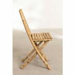 bamboe stoel 50x45x91cm, Ophalen of Verzenden, Zo goed als nieuw