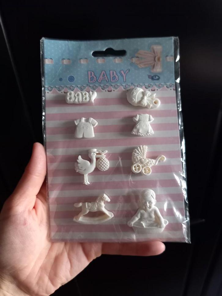 Gipsen Baby Accessoires Knutselen, Hobby en Vrije tijd, Taarten en Cupcakes maken, Nieuw, Versiering, Taarten of Cupcakes, Ophalen of Verzenden