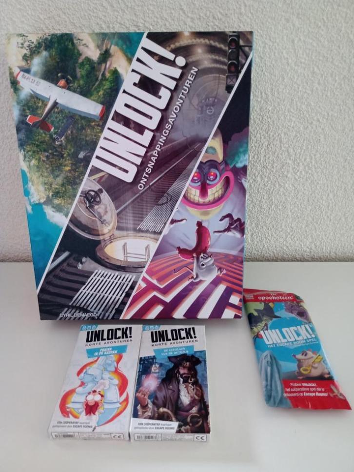 Enkele UNLOCK! Spellen, Hobby en Vrije tijd, Gezelschapsspellen | Overige, Zo goed als nieuw, Ophalen of Verzenden