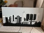 Schilderij Skyline Rotterdam 60x120, Ophalen of Verzenden