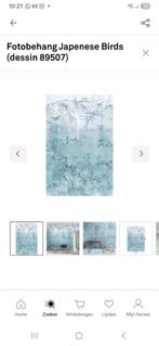 Fotobehang Japanse Vogels - Sfeervol & Uniek!, Huis en Inrichting, Stoffering | Behang, Verzenden, Minder dan 10 m², Grijs, Japans