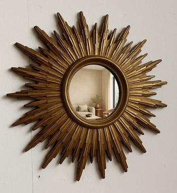 Vintage Deknudt Zonnespiegel / Sunburst / butlerspiegel beschikbaar voor biedingen