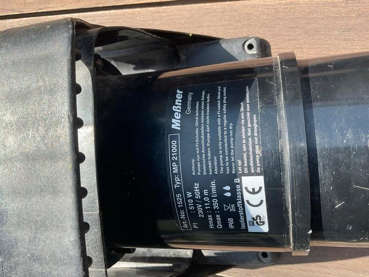 Messner MP 21000 Vijverpomp, Tuin en Terras, Vijver-toebehoren, Gebruikt, Vijverpomp, Ophalen