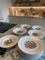 20 Brocante-vintage borden met gezellig jacht tafreel, Huis en Inrichting, Keuken | Servies, Ophalen of Verzenden, Gebruikt, Aardewerk