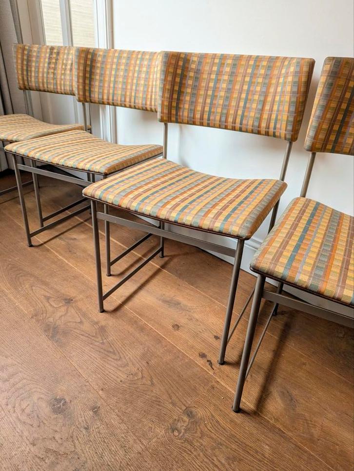 Stoelen Cees Braakman Pastoe  palissander mid century design, Huis en Inrichting, Stoelen, Gebruikt, Vier, Hout, Metaal, Stof