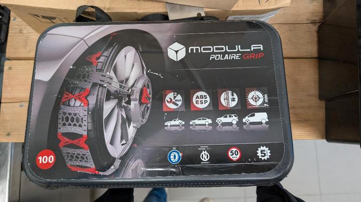 Loopvlak sneeuwkettingen Modula polaire grip 100, Auto diversen, Sneeuwkettingen, Nieuw, Ophalen