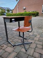 Klassieke schoolset bureau stoel, Huis en Inrichting, Bureaus, Gebruikt, Ophalen