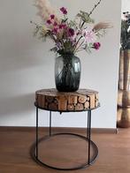 Mooi tafeltje zo goed als nieuw., Huis en Inrichting, Tafels | Bijzettafels, Overige materialen, Minder dan 55 cm, Rond, Zo goed als nieuw