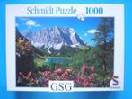 Seebensee Tirol 1000 st nr. 57067 (Schmidt), Hobby en Vrije tijd, Denksport en Puzzels, 500 t/m 1500 stukjes, Legpuzzel, Zo goed als nieuw