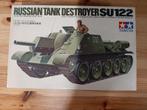 Tamiya SU-122 1/35 + extra's, Tank, 1:32 tot 1:50, Ophalen of Verzenden, Zo goed als nieuw