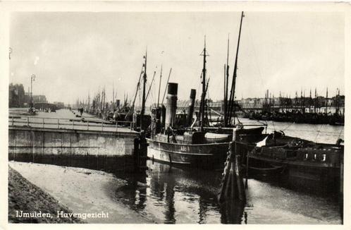 IJmuiden, Havengezicht - schip - ongelopen, Verzamelen, Ansichtkaarten | Nederland, Ongelopen, Noord-Holland, 1920 tot 1940, Verzenden