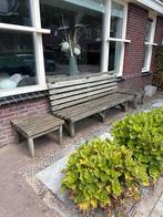 Houten Tuinbank met Tafeltje, Ophalen, Gebruikt, Hout