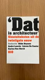 Dat is architectuur, Boeken, Kunst en Cultuur | Architectuur, Zo goed als nieuw, Architecten, Verzenden