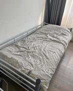 Metalen Eenpersoonsbed met IKEA Sultan matras, Gebruikt, 90 cm, Eenpersoons, Ophalen of Verzenden