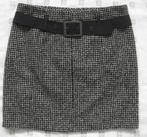 Orwell zwart-écru geruit bouclé rok, maat 38 wol, Kleding | Dames, Maat 38/40 (M), Zwart, Orwell, Ophalen of Verzenden