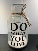 Kaarsen pot glas, Huis en Inrichting, Woonaccessoires | Kandelaars en Kaarsen, Ophalen, Overige materialen, 25 tot 50 cm, Wit