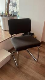 4 Stuks metalen buis frame stoelen taupe, Huis en Inrichting, Tafels | Eettafels, Ophalen, Gebruikt, 50 tot 100 cm, Rond