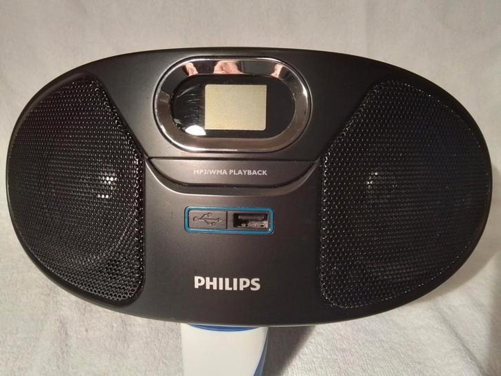 Philips stereo Radio cd-speler met USB, Audio, Tv en Foto, Radio's, Zo goed als nieuw, Ophalen