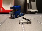 188 herpa 303774 scania r topline blauw 2-as trekker 1:87, Ophalen of Verzenden, Nieuw, Bus of Vrachtwagen, Herpa