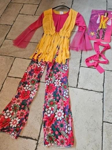 Carnaval Hippie Kostuum, Kleding | Dames, Carnavalskleding en Feestkleding, Zo goed als nieuw, Carnaval, Ophalen of Verzenden