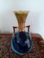 Antieke Jugenstil Majolica vaas *eureka*, Ophalen of Verzenden