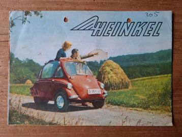 Heinkel folder + advertentie beschikbaar voor biedingen