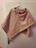 Wollen Poncho - Stijlvol en Warm, Maat 38/40 (M), Ophalen of Verzenden, Roze, Zonder mouw