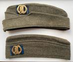 2 veldmutsen mobiele colonnes met embleem, Ophalen of Verzenden, Landmacht, Nederland, Embleem of Badge