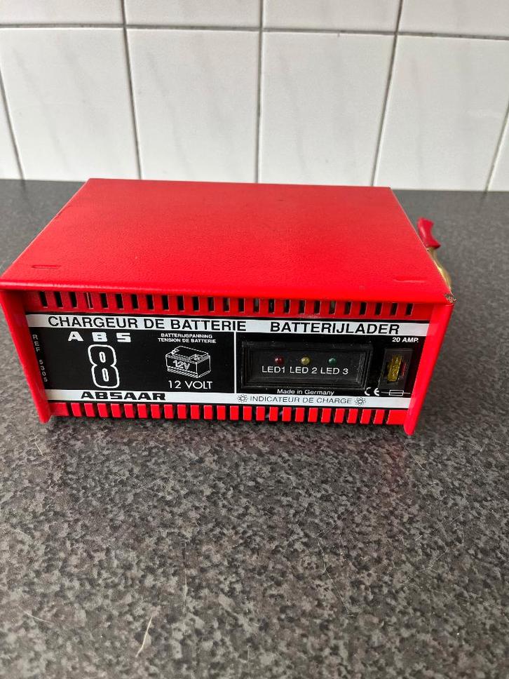 Absaar ABS8 acculader . 12 volt , 8 amp., Auto-onderdelen, Accu's en Toebehoren, Gebruikt, Ophalen of Verzenden