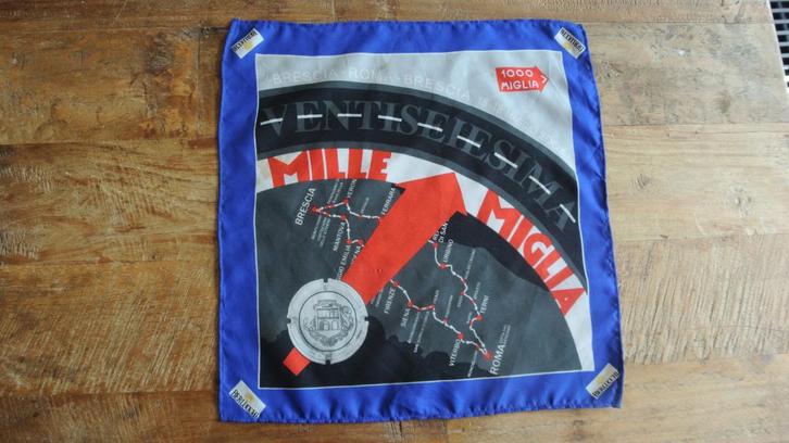 doekje MILLE MIGLIA  1000 miles Brescia Rome Brescia 2008, Verzamelen, Automerken, Motoren en Formule 1, Zo goed als nieuw, Ophalen of Verzenden
