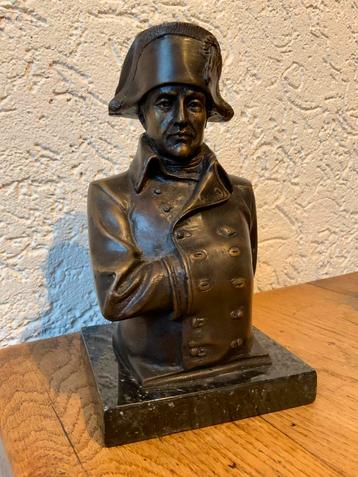 Bronzen Marmer Beeld Buste Napoleon Bonaparte beschikbaar voor biedingen