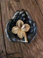 Bronzen Handpalm met Klavertje, Antiek en Kunst, Kunst | Schilderijen | Klassiek, Ophalen of Verzenden