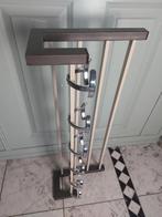 Vintage industriële wandkapstok - staal chroom, Wandkapstok, Gebruikt, Ophalen of Verzenden, Minder dan 100 cm