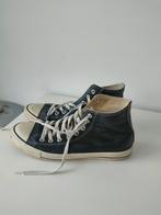 Converse zwart leren All Stars (maat 42.5), Kleding | Heren, Schoenen, Ophalen, Gedragen