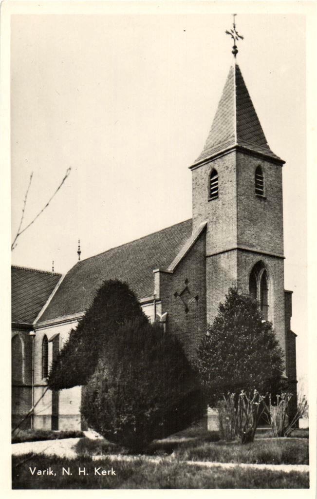 Varik, N.H. Kerk - 1962 gelopen, Verzamelen, Ansichtkaarten | Nederland, Gelopen, Noord-Brabant, Voor 1920, Ophalen of Verzenden