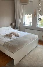 Malm bed Ikea inclusief lattenbodem, Huis en Inrichting, Slaapkamer | Bedden, Ophalen, Wit, Tweepersoons, Zo goed als nieuw