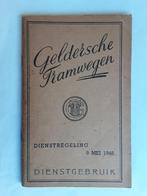 GELDERSCHE TRAMWEGEN DIENSTREGELING 9 MEI 1948, Ophalen of Verzenden, Gebruikt, Trein, Boek of Tijdschrift