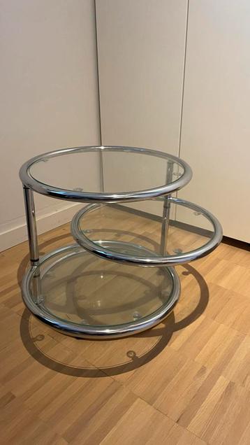 Westwing Salontafel Chroom/Glas beschikbaar voor biedingen