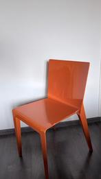 Design eetkamerstoelen 4, oranje, Molteni&Co, Ophalen, Gebruikt, Overige materialen, Vier