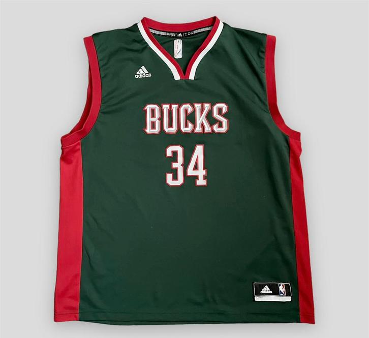 NBA Rookie jersey Giannis Antetokounmpo maat XL XXL Bucks mt, Sport en Fitness, Basketbal, Zo goed als nieuw, Kleding, Ophalen of Verzenden