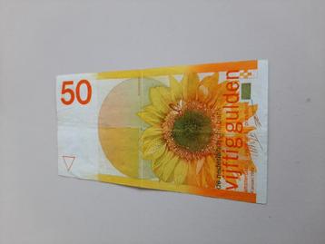 50 gulden Biljet Zonnebloem beschikbaar voor biedingen
