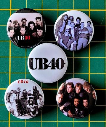 UB40 buttons beschikbaar voor biedingen